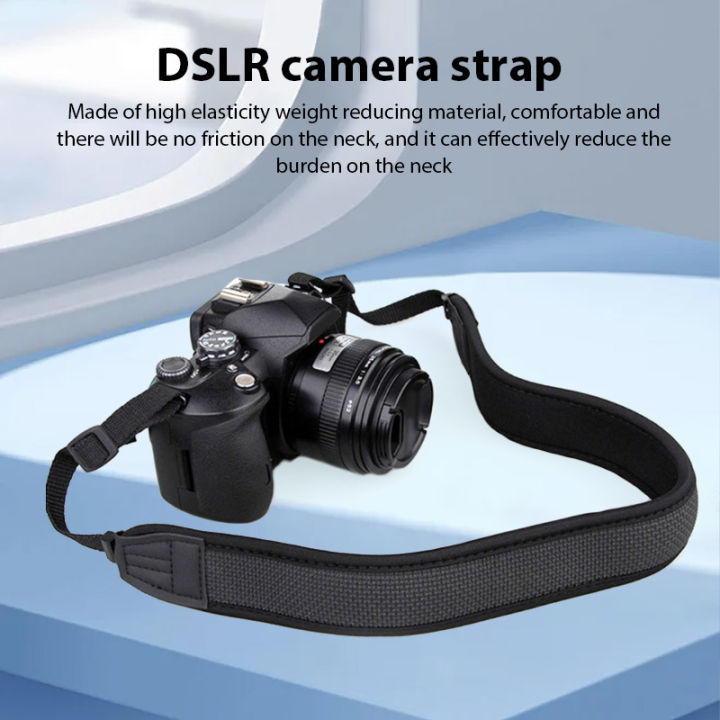 Universal Neck Shoulder Strap Belt Camera Shoulder Neck Straps Adjustable Thick Anti-slip Black Straps for Digital Camera