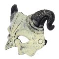 Halloween Devil Mask, Horror Devil Half Face Mask, Role Playing Horror Monster Mask, Ghost House Playing Devil Mask Decoration. 