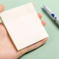 Pack of 50 Transparent Self Adhesive Notes, 3x3 Inch Pads, High-Tack Sticky Back, Clear Writing Surface, for Study/office Use, Reusable Sticky Notes, Ideal for Jotting Ideas, Book Marking, School. 