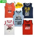 4 pcs Stylish Megi Genji T-shirt For Kids Boys.