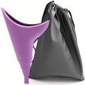 Ladies portable outdoor emergency standing urinal female silicone urinal Adult Piss Urine Bags For Car Travel Camping Pee Handy. 