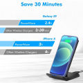 30W Qi Wireless Charger Stand Fast Charging Dock Station For iPhone15 14 13 12 11 Pro XMax Samsung S21 Dock Station Phone Holder. 