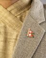 Nepali Flag Lapel Pin Badge, Solid Brass, Life Time Durability, Anti-spin Spur, For Patriotic Nepalese, Customised for Company/BFIs. 