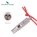 Boundless Voyage Titanium Whistle Emergency Survival Whistles with Lanyard Loud Coaches Training Sports Keychain Whistle. 