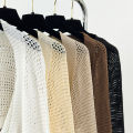 Crochet Knit Crop Cardigan Summer Beach Bikini Cover Up Long Sleeve Open-Front Bolero Sweater Shrug Top Women Vacation Outfit. 