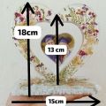 Resin photo frame with the photo (heart ❤️ shape). 