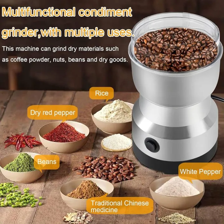 Electric%20Coffee%20Grinder,Mini%20Spice%20Grinder%20Electric%20300ml%20with%20Stainless%20Steel%20Blades%20Dry%20Grinder%20forfor%20Beans,%20Spices%20(Sliver)%20-%20Image%205