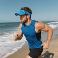 Unisex Adjustable Sun Cap Outdoor Sports Sun Protection Hollow Top Hat for Summer Holiday Outdoor Party.