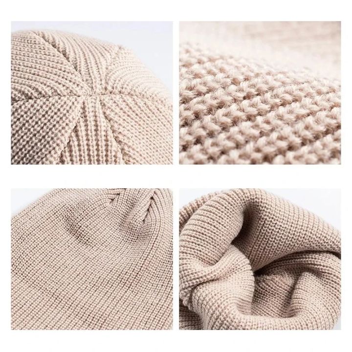 Winter%20Knitted%20Hat%20Warm%20Outdoor%20Sport%20Cold%20Protection%20Running%20Beanie%20Cap%20Elastic%20Thermal%20Cycling%20Skull%20Roll-up%20Cuffed%20Cap%20-%20Image%202