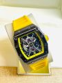 AA Grade Japan Gents Men Boys Casual Party Fashionable Rubber Strap Wrist Watch. 