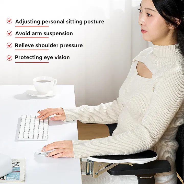 1%20PC%20Computer%20Arm%20Support%20Bracket%20Suitable%20for%20Office%20Desk%20Adjusted%20To%20Rotate%20Wrist%20Support%20Bracket%20Extension%20Tray%20for%20Home%20Use%20-%20Image%202