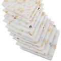 10pcs Pack 31*31cm 100% Cotton Gauze Newborn Baby Infant Cartoon Face Hand Bathing Towel Bibs Feeding Square Towels Handkerchief. 
