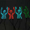NEW Waterproof LED Cold Light 4-in-1 Motorcycle Bike Helmet Strip EL Sticker Warning Lights Motorcycle Night Riding Accessories.