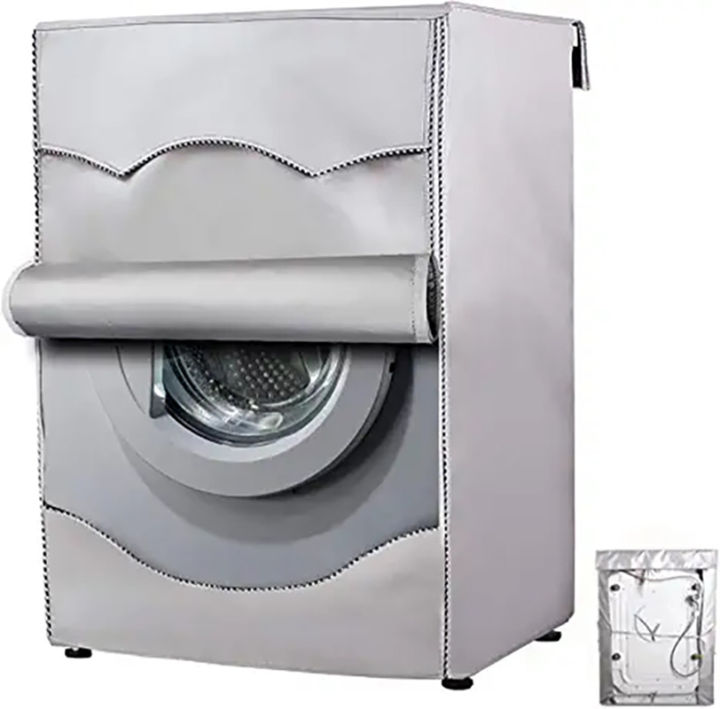 4 size washer-dryer cover Washing machine cover Polyester waterproof front load sunblock laundry silver coated dust cover