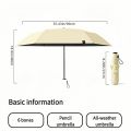 125g Japanese style portable brazing sun protection, UV protection, weather resistance, manual umbrella. 