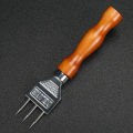 Ice Pick - Sturdy Stainless Steel Three Pronged ice Chipper With Solid Wood Handle Ice crushers for Cocktail Bartender bar tools. 