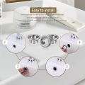 4Pcs Kitchen Bathroom Basin Circular Overflow Drain Cover Decoration Bathtub Sink Hole Overflow Hollow Washbasin Overflow.