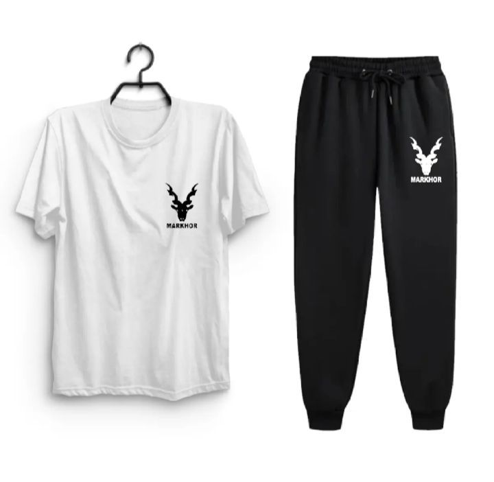 Markhor printed suits for mens/ tshirt and trouser / sports and outdoors