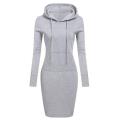 Ladies Dress Autumn Women Hooded Dresses Hoodies Women Sweatshirts Women Hoodies Dress Tops Ladies Clothing.
