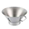 French Fries Oil Strainer 304 Stainless Steel Grease Funnel Food Draining Bowl with Oil Catcher for Home Kitchen Commercial. 