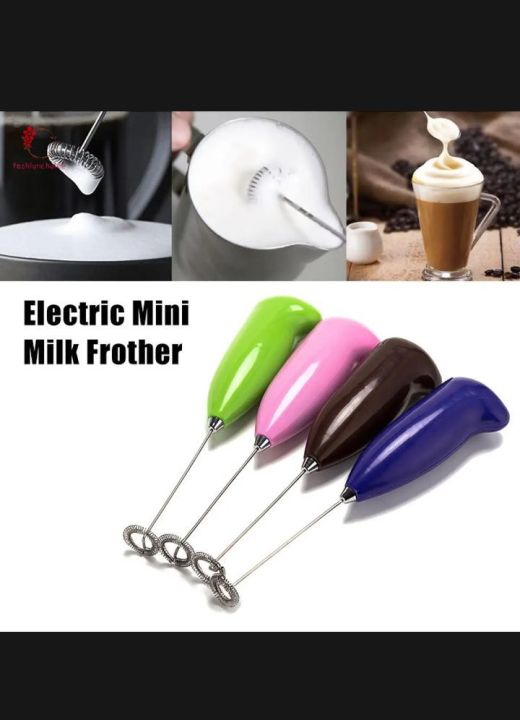 electric egg beater milk frother coffee whisker mixer foarmer mini handle stirer