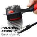 Multi-Functional Golf Club Brush - Double-Sided Sentiment Wire Brush New Model Golf Accessories for Cleaning. 