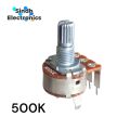 2PCS - B500K 500K Ohm Rotary Potentiometer | Volume/Tone Control for Audio & DIY Electronics. 