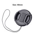 Camera Lens Cap High-quality 40.5mm 49mm 52mm 55mm 58mm 62mm 67mm 72mm 77mm 82mm Snap on Front Lens Cap for Camera.