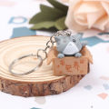 Cute Little Carton Box Cat Keychain For Women Men Personality Letter Take Me Away”Key Ring Funny Animal Handbag Car Key Holder. 