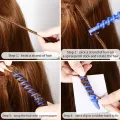 Plastic Spiral Perm Stick Heatless Hair Curler Women Curly Hair Rollers No Heat Curls Cold Perm Bar Barber Hair Styling Tool. 