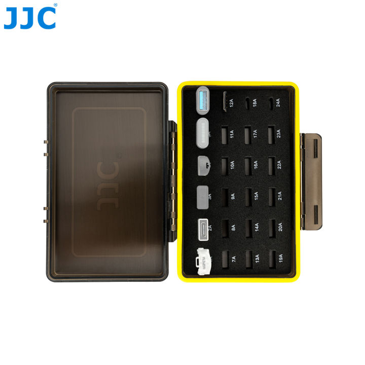 JJC%2024%20Slot%20Mini%20USB%20Flash%20Drive%20Case%20Mini%20U%20Disk%20Sotrage%20Holder%20Waterproof%20Box%20EVA%20Sponge%20Come%20with%20Label%20Sticker%20-%20Image%203