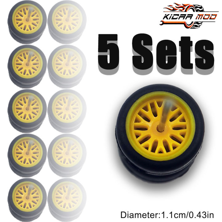 1/64%20Model%20Wheels%20%20Tires%20ABS%205%20Sets%20Wheels%20for%20Matchbox%20Tomica%20Mainline%20Diecast%20Model%20Car%20Refit%20Parts%20-Dia%2011mm%20-%20Image%203
