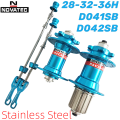 NOVATEC MTB Hubs D041SB D042SB 28/32/36H | Front & Rear HG Stainless Steel Freehub 8–12 Speed | Mountain Bike Hub Set. 