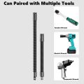 Flexible Extension Bar Flexible Socket Extension Bars 1/2 Inch Driver Flexible Socket Extension Bar Wrench Extension Rod.