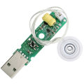 Type-C USB 5V 20mm 1.5-3W Ultrasonic Atomizing Humidifier Module DIY Moisturizing Transducer Mist Maker Atomize Rubber Gaske kit. 
