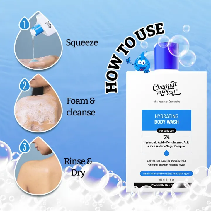 Chemist%20At%20Play%20Hydrating%20Body%20Wash%20%7C%20With%205%25%20Hyaluronic%20Acid%20Bodywash%20for%20Intense%20Hydration%20%7C%20Reduces%20Flakes%20&%20Itchiness%20%7C%20For%20Dry%20Skin%20%7C%20Polyglutamic%20Acid%20&%20Hyaluronic%20Acid%20%7C%20For%20Women%20&%20Men%20%7C%20236ml%20-%20Image%203