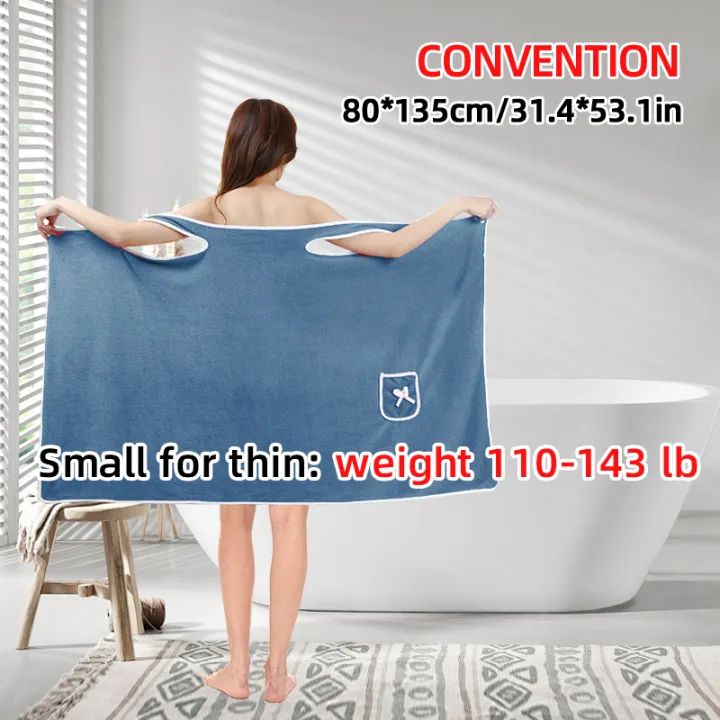 Womens%20Bath%20Towels%20Girls%20Wearable%20Fast%20Drying%20Bathing%20Beach%20Spa%20Bathrobes%20Wash%20Clothing,%20Shower%20Bath%20And%20Gym%20Towel%20-%20Image%203