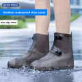 Adult Overshoes For Outdoor, Silicone Waterproof Shoe Covers, Rainy Day Shoe Cover, Reusable Non-Slip Rain Boots.