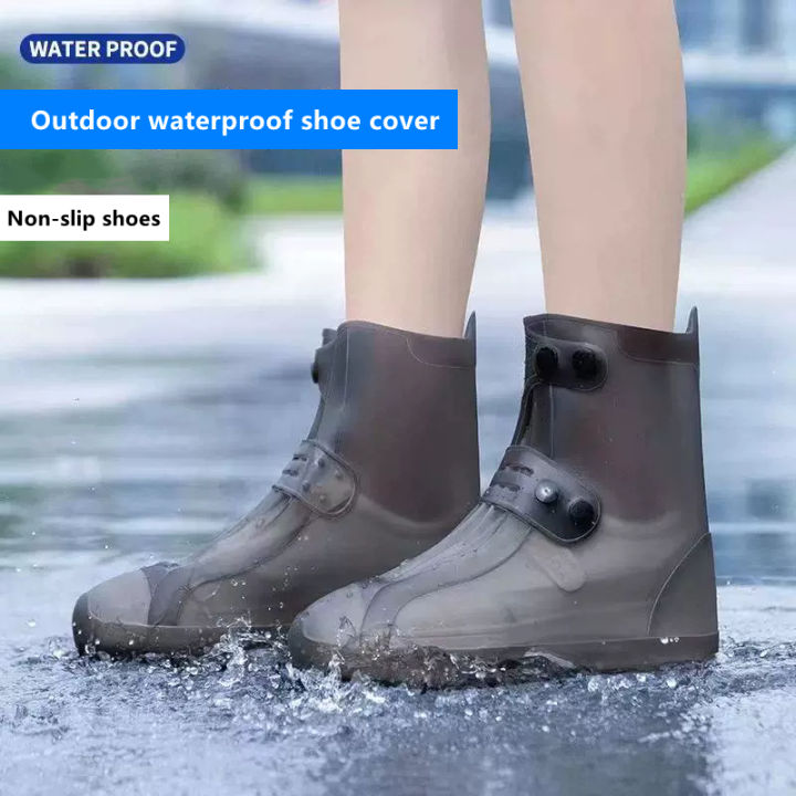 Adult Overshoes For Outdoor, Silicone Waterproof Shoe Covers, Rainy Day Shoe Cover, Reusable Non-Slip Rain Boots