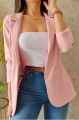 Women Fall Spring Coat Lapel Long Sleeve Formal Business OL Commute Jacket chaquetas para mujeres. 