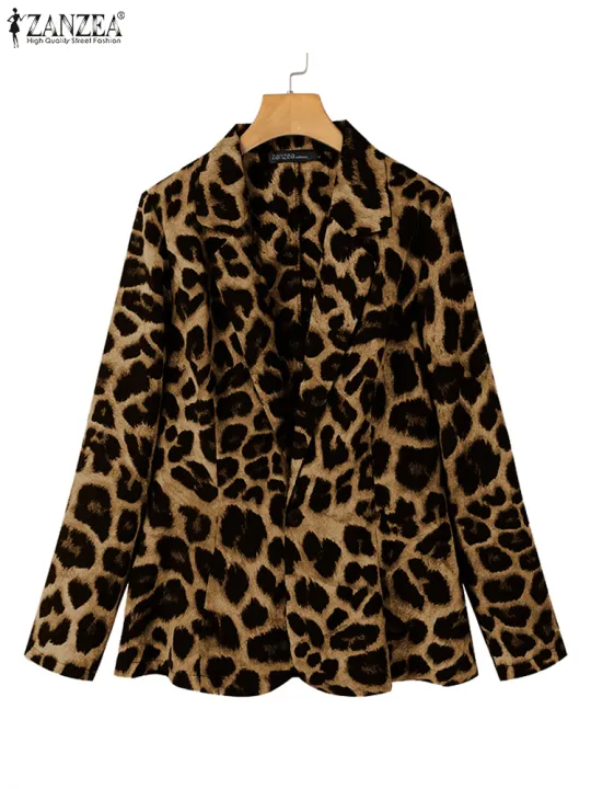ZANZEA%20Leopard%20Print%20Lightweight%20Blazer%20for%20Women%20Autumn%20Notched%20Lapel%20Long%20Sleeve%20with%20Shoulder%20Pad%20Woman%20Commute%20Outerwear%20-%20Image%202