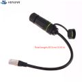 1Pcs RJ45 8P8C Waterproof Network Pass-through Head Connector RJ45 Male To Female Adapter Extension Cord.