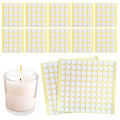 400PCS/100PCS Candle Wick Stickers Transparent Acrylic Heat Resistance Double-Sided Stickers for Candle Making Kit DIY Tool. 