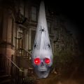 Motion Sensor Halloween Decoration Spooky Halloween Haunted House Decor Voice-activated Skeleton Skull With Led Eyes Fake Spider. 