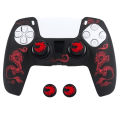 Laser Carving Soft Silicone Cover For PS5 Controller Skin Case Gamepad Joystick Accessories.