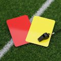 PVC Football Referee Warning Red and Yellow Card Football Match Training Referee Tool Football Sports Accessory 8x11cm. 