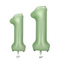32/40inch Vintage Green Number Balloon Latex Green Balloons Set for Baby Shower s Kids Happy Birthday Party Decorations.