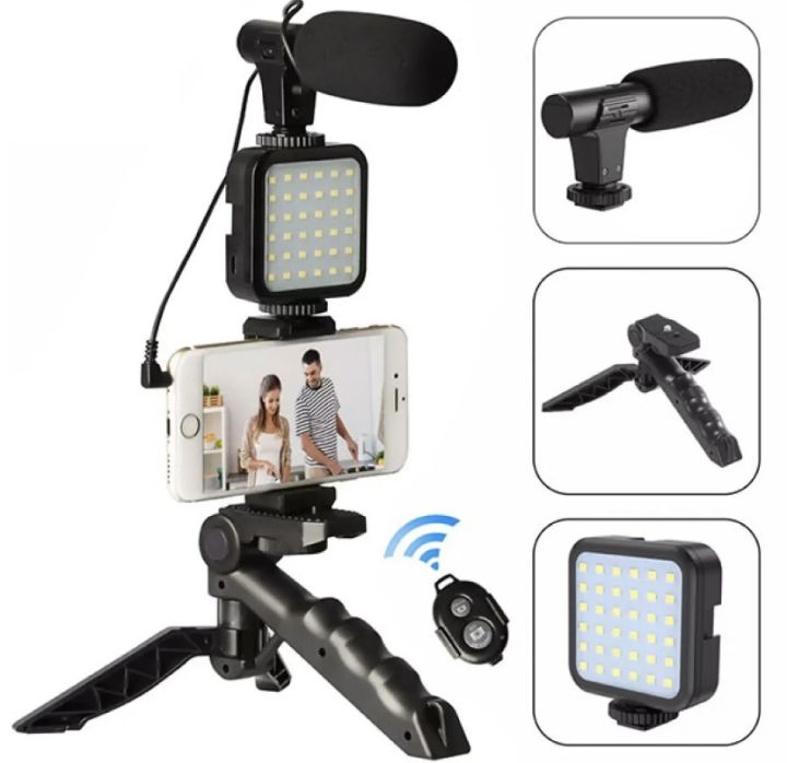 6 in 1 Vloging kit Ay-49 shot your vlog with this kit easily. Including all parts needed for vloging. Vloging