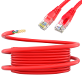 UTP Cat5e Ethernet Patch Cable with RJ45 Plug Red 0.5M Suitable For Desktop Computers.