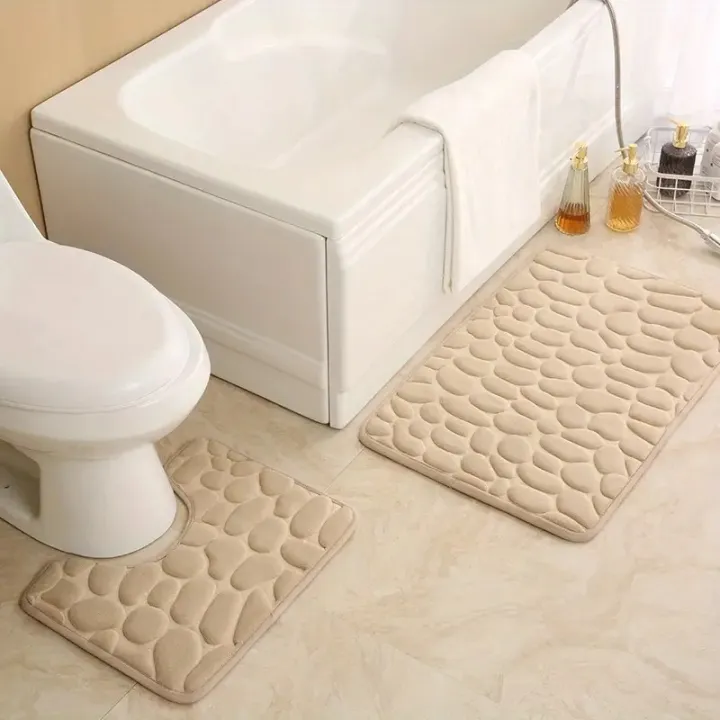 2PC%20embossed%20stone%20pattern%20toilet%20mat%20door%20mats%20absorb%20water%20mats%20non-slip%20carpet%20mat,%20can%20wash%20strip%20carpet%20home%20decoration%20-%20Image%206